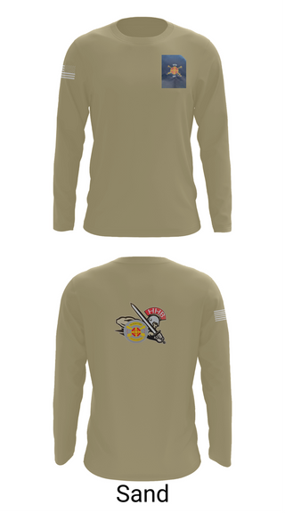 Long Sleeve Performance Shirt, HHB, 428th Field Artillery Brigade, , Teamtime, Team time, sublimation, custom sports apparel, team uniforms, spirit wear, spiritwear, sports uniforms, custom shirts, team store, custom team store, fundraiser sports, apparel fundraiser