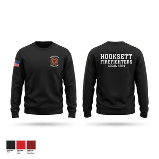 Crew Neck Sweatshirt, Hooksett Firefighters Union, Fire Department, Teamtime, Team time, sublimation, custom sports apparel, team uniforms, spirit wear, spiritwear, sports uniforms, custom shirts, team store, custom team store, fundraiser sports, apparel fundraiser