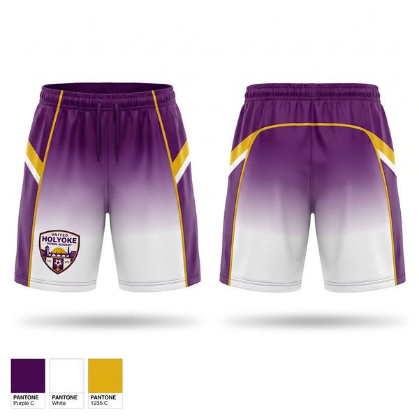Womens Soccer Shorts, United Holyoke Futbol Academy, Women's Soccer, Teamtime, Team time, sublimation, custom sports apparel, team uniforms, spirit wear, spiritwear, sports uniforms, custom shirts, team store, custom team store, fundraiser sports, apparel fundraiser