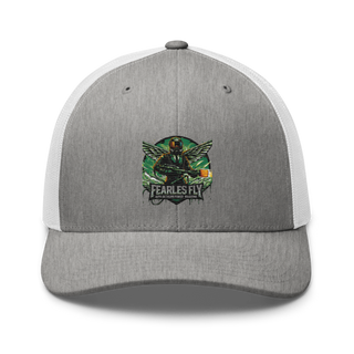 Fearless Fly Auto Detailing &Power Washing 44092363 Retro Trucker Hat | Yupoong 6606