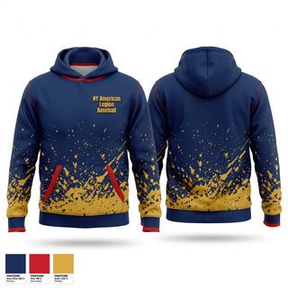 Hoodie, NY American Legion Baseball, Baseball, Teamtime, Team time, sublimation, custom sports apparel, team uniforms, spirit wear, spiritwear, sports uniforms, custom shirts, team store, custom team store, fundraiser sports, apparel fundraiser
