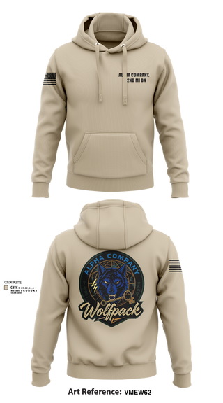 Hoodie, Alpha Company, 742nd MI BN, , Teamtime, Team time, sublimation, custom sports apparel, team uniforms, spirit wear, spiritwear, sports uniforms, custom shirts, team store, custom team store, fundraiser sports, apparel fundraiser