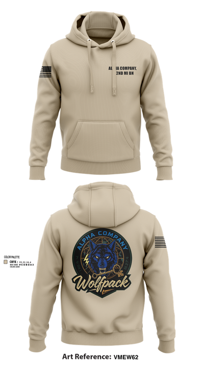 Alpha Company, 742nd MI BN 30113314 Hoodie - 103