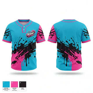 Two Button Softball Jersey, Beloit Venom, Softball, Teamtime, Team time, sublimation, custom sports apparel, team uniforms, spirit wear, spiritwear, sports uniforms, custom shirts, team store, custom team store, fundraiser sports, apparel fundraiser