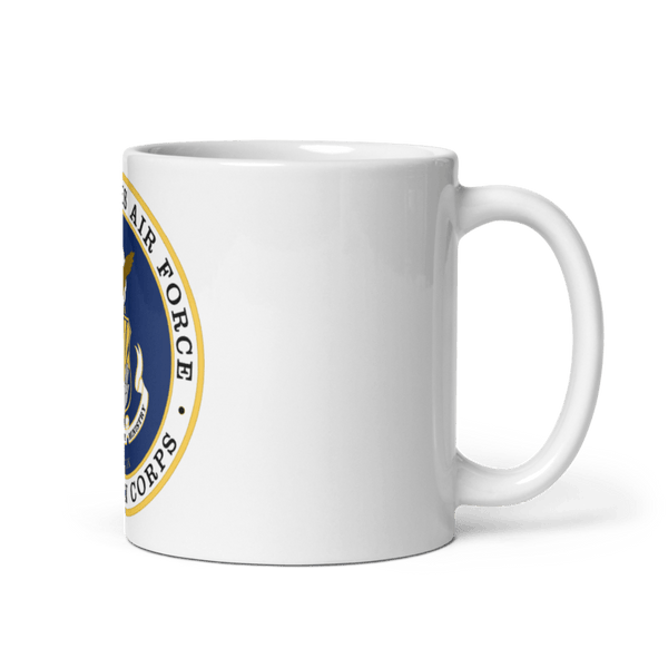 Air Force Chaplain 49250716 White Glossy Mug - Large