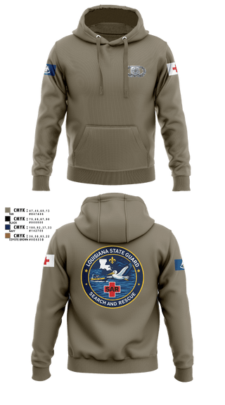 Hoodie, Louisiana State Guard, Army, Teamtime, Team time, sublimation, custom sports apparel, team uniforms, spirit wear, spiritwear, sports uniforms, custom shirts, team store, custom team store, fundraiser sports, apparel fundraiser