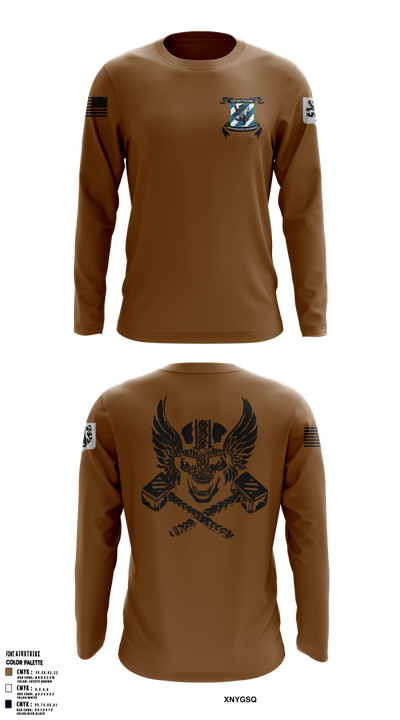 Crusher Company 1-28 Infantry Regiment 68782086 Long Sleeve Performance Shirt 1
