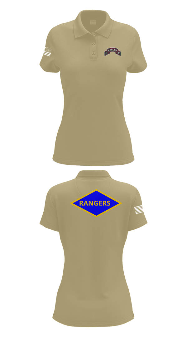 Womens Short Sleeve Performance Polo, 5th Rangers, , Teamtime, Team time, sublimation, custom sports apparel, team uniforms, spirit wear, spiritwear, sports uniforms, custom shirts, team store, custom team store, fundraiser sports, apparel fundraiser