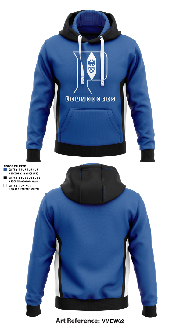 Hoodie, Perry High School Commodores, Men's Basketball, Teamtime, Team time, sublimation, custom sports apparel, team uniforms, spirit wear, spiritwear, sports uniforms, custom shirts, team store, custom team store, fundraiser sports, apparel fundraiser