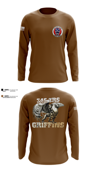 Long Sleeve Performance Shirt, 345th TRS, , Teamtime, Team time, sublimation, custom sports apparel, team uniforms, spirit wear, spiritwear, sports uniforms, custom shirts, team store, custom team store, fundraiser sports, apparel fundraiser
