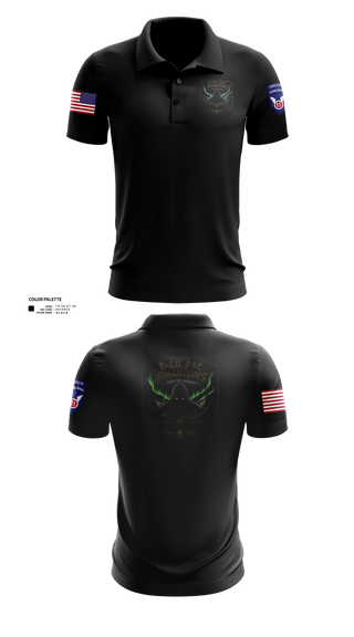 Short Sleeve Performance Polo, E. Co 1/25, Army, Teamtime, Team time, sublimation, custom sports apparel, team uniforms, spirit wear, spiritwear, sports uniforms, custom shirts, team store, custom team store, fundraiser sports, apparel fundraiser