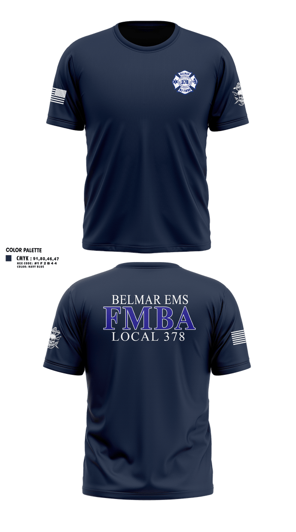 Old School Cotton Feel Shirt, Belmar FMBA, Fire Department, Teamtime, Team time, sublimation, custom sports apparel, team uniforms, spirit wear, spiritwear, sports uniforms, custom shirts, team store, custom team store, fundraiser sports, apparel fundraiser