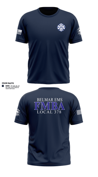 Short Sleeve Performance Shirt, Belmar FMBA, Fire Department, Teamtime, Team time, sublimation, custom sports apparel, team uniforms, spirit wear, spiritwear, sports uniforms, custom shirts, team store, custom team store, fundraiser sports, apparel fundraiser