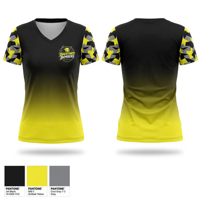 Backyard Bombers Women's Short Sleeve V-neck Shirt - 1