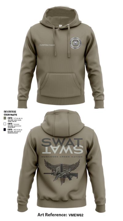 Muscogee Creek Nation SWAT 24361706 Hoodie - 2