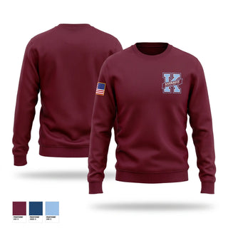 Crew Neck Sweatshirt, Kankakee Kay’s JROTC, Army, Teamtime, Team time, sublimation, custom sports apparel, team uniforms, spirit wear, spiritwear, sports uniforms, custom shirts, team store, custom team store, fundraiser sports, apparel fundraiser