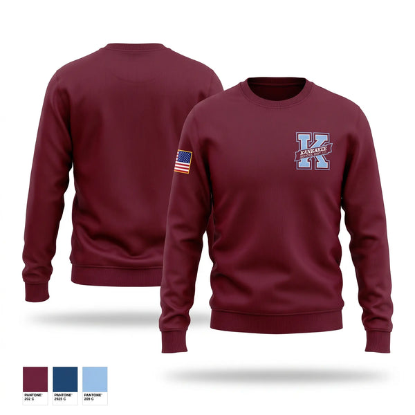 Crew Neck Sweatshirt, Kankakee Kay’s JROTC, Army, Teamtime, Team time, sublimation, custom sports apparel, team uniforms, spirit wear, spiritwear, sports uniforms, custom shirts, team store, custom team store, fundraiser sports, apparel fundraiser