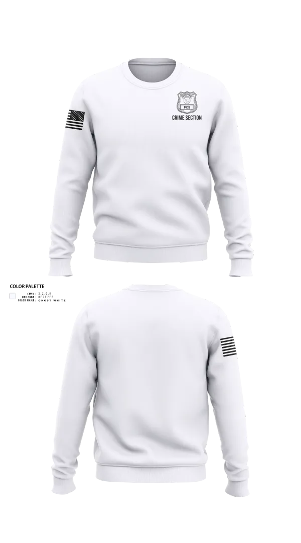Crew Neck Sweatshirt, 5th PCT Crime Section, , Teamtime, Team time, sublimation, custom sports apparel, team uniforms, spirit wear, spiritwear, sports uniforms, custom shirts, team store, custom team store, fundraiser sports, apparel fundraiser