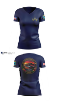 COMSUBPAC CPOA 46218356 Women's Short Sleeve V-neck Shirt - 4