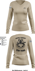 A Co 1/167 42545773 Women's Long Sleeve V-neck Shirt - 251