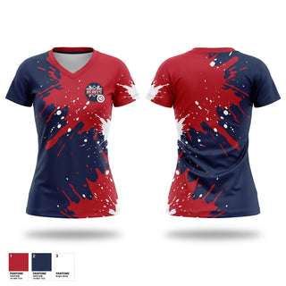 Womens Short Sleeve Vneck Shirt, South Bay Rebels, Baseball, Teamtime, Team time, sublimation, custom sports apparel, team uniforms, spirit wear, spiritwear, sports uniforms, custom shirts, team store, custom team store, fundraiser sports, apparel fundraiser