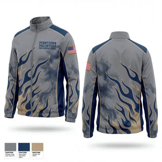 Windbreaker, Perrytown Volunteer Fire Department, Fire Department, Teamtime, Team time, sublimation, custom sports apparel, team uniforms, spirit wear, spiritwear, sports uniforms, custom shirts, team store, custom team store, fundraiser sports, apparel fundraiser