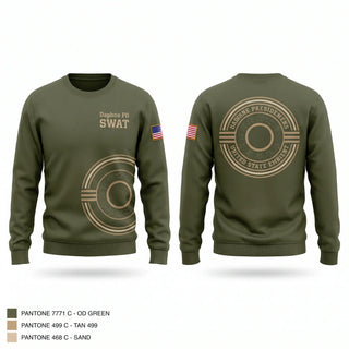 Crew Neck Sweatshirt, Daphne PD SWAT, Police, Teamtime, Team time, sublimation, custom sports apparel, team uniforms, spirit wear, spiritwear, sports uniforms, custom shirts, team store, custom team store, fundraiser sports, apparel fundraiser