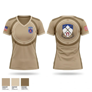 Womens Short Sleeve Vneck Shirt, 10th mountain division 2-87, Army, Teamtime, Team time, sublimation, custom sports apparel, team uniforms, spirit wear, spiritwear, sports uniforms, custom shirts, team store, custom team store, fundraiser sports, apparel fundraiser
