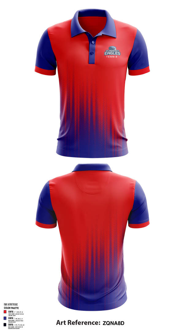 Short Sleeve Performance Polo, SBA Eagles Tennis, Tennis, Teamtime, Team time, sublimation, custom sports apparel, team uniforms, spirit wear, spiritwear, sports uniforms, custom shirts, team store, custom team store, fundraiser sports, apparel fundraiser