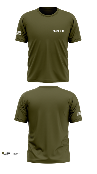 1347th B Co 35631621 Short Sleeve Performance Shirt - 1