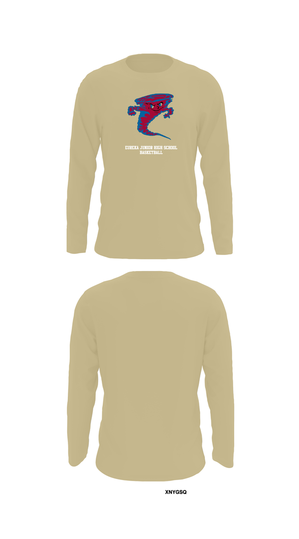 Long Sleeve Performance Shirt, Eureka Junior High School Basketball, Men's Basketball, Teamtime, Team time, sublimation, custom sports apparel, team uniforms, spirit wear, spiritwear, sports uniforms, custom shirts, team store, custom team store, fundraiser sports, apparel fundraiser