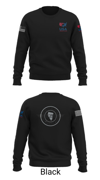 Crew Neck Sweatshirt, Nevada Elite Wrestling, Wrestling, Teamtime, Team time, sublimation, custom sports apparel, team uniforms, spirit wear, spiritwear, sports uniforms, custom shirts, team store, custom team store, fundraiser sports, apparel fundraiser