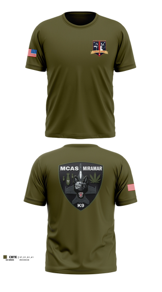 Old School Cotton Feel Shirt, MCAS Miramar Military Working Dog Section, Marines, Teamtime, Team time, sublimation, custom sports apparel, team uniforms, spirit wear, spiritwear, sports uniforms, custom shirts, team store, custom team store, fundraiser sports, apparel fundraiser
