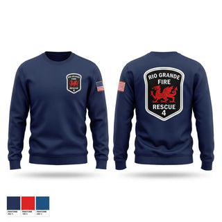 Crew Neck Sweatshirt, Rio Grande Fire Department, Fire Department, Teamtime, Team time, sublimation, custom sports apparel, team uniforms, spirit wear, spiritwear, sports uniforms, custom shirts, team store, custom team store, fundraiser sports, apparel fundraiser