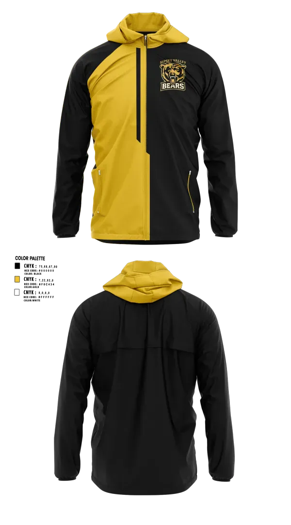 Windbreaker, Sipsey Valley Bears, Baseball, Teamtime, Team time, sublimation, custom sports apparel, team uniforms, spirit wear, spiritwear, sports uniforms, custom shirts, team store, custom team store, fundraiser sports, apparel fundraiser