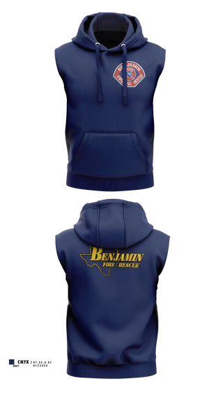 Sleeveless Hoodie, Benjamin Fire Department, Fire Department, Teamtime, Team time, sublimation, custom sports apparel, team uniforms, spirit wear, spiritwear, sports uniforms, custom shirts, team store, custom team store, fundraiser sports, apparel fundraiser