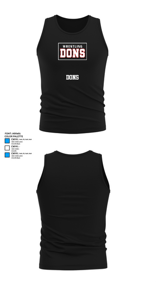 Tank Top, DONS, Wrestling, Teamtime, Team time, sublimation, custom sports apparel, team uniforms, spirit wear, spiritwear, sports uniforms, custom shirts, team store, custom team store, fundraiser sports, apparel fundraiser