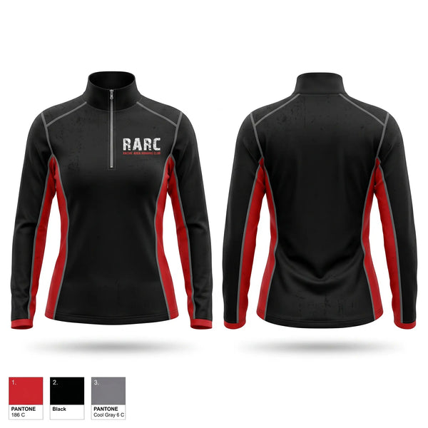 Quarter Zip Jacket, Racine Area Running Club, Spirit Store, Teamtime, Team time, sublimation, custom sports apparel, team uniforms, spirit wear, spiritwear, sports uniforms, custom shirts, team store, custom team store, fundraiser sports, apparel fundraiser