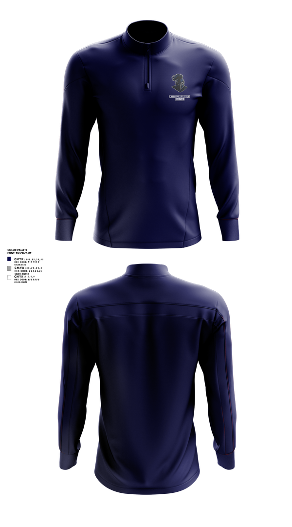 Quarter Zip Jacket, Cherryville Little Ironmen, , Teamtime, Team time, sublimation, custom sports apparel, team uniforms, spirit wear, spiritwear, sports uniforms, custom shirts, team store, custom team store, fundraiser sports, apparel fundraiser