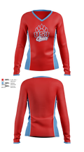 USJ Bruins Women's Long Sleeve V-neck Shirt - 4