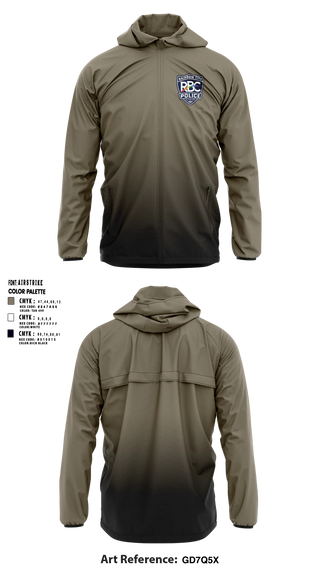 Windbreaker, Rainbow City Police Department, Police, Teamtime, Team time, sublimation, custom sports apparel, team uniforms, spirit wear, spiritwear, sports uniforms, custom shirts, team store, custom team store, fundraiser sports, apparel fundraiser