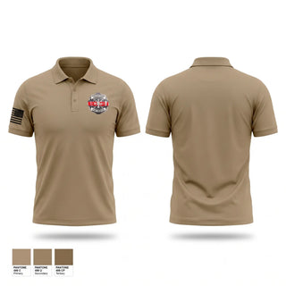 Short Sleeve Performance Polo, CRAWFORD FIRE, Fire Department, Teamtime, Team time, sublimation, custom sports apparel, team uniforms, spirit wear, spiritwear, sports uniforms, custom shirts, team store, custom team store, fundraiser sports, apparel fundraiser