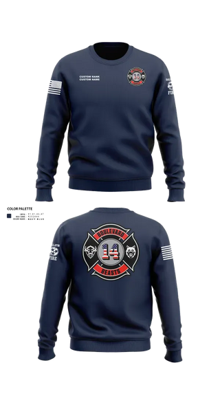 Crew Neck Sweatshirt, Gallatin Fire Department Station 4, Fire Department, Teamtime, Team time, sublimation, custom sports apparel, team uniforms, spirit wear, spiritwear, sports uniforms, custom shirts, team store, custom team store, fundraiser sports, apparel fundraiser
