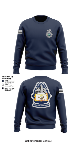 Crew Neck Sweatshirt, Asheville Fire Marshal’s Office, Fire Department, Teamtime, Team time, sublimation, custom sports apparel, team uniforms, spirit wear, spiritwear, sports uniforms, custom shirts, team store, custom team store, fundraiser sports, apparel fundraiser