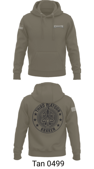 Hoodie, 55th ComCam Kraken, Army, Teamtime, Team time, sublimation, custom sports apparel, team uniforms, spirit wear, spiritwear, sports uniforms, custom shirts, team store, custom team store, fundraiser sports, apparel fundraiser