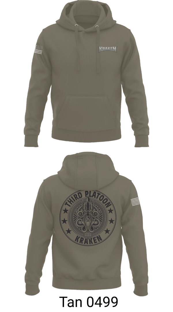 Hoodie, 55th ComCam Kraken, Army, Teamtime, Team time, sublimation, custom sports apparel, team uniforms, spirit wear, spiritwear, sports uniforms, custom shirts, team store, custom team store, fundraiser sports, apparel fundraiser