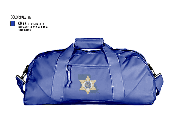 Duffle Bag, Acadia Parish Sheriff's Office, Police, Teamtime, Team time, sublimation, custom sports apparel, team uniforms, spirit wear, spiritwear, sports uniforms, custom shirts, team store, custom team store, fundraiser sports, apparel fundraiser