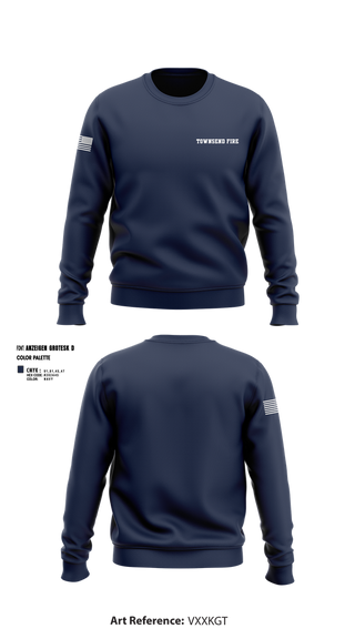 Crew Neck Sweatshirt, Townsend Fire, , Teamtime, Team time, sublimation, custom sports apparel, team uniforms, spirit wear, spiritwear, sports uniforms, custom shirts, team store, custom team store, fundraiser sports, apparel fundraiser