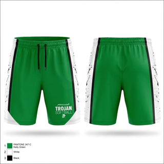 Athletic Shorts With Pockets, New Castle Trojans, Softball, Teamtime, Team time, sublimation, custom sports apparel, team uniforms, spirit wear, spiritwear, sports uniforms, custom shirts, team store, custom team store, fundraiser sports, apparel fundraiser