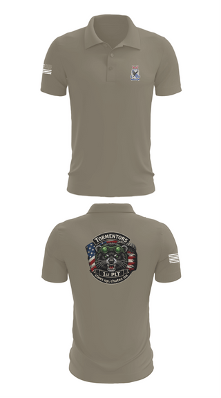 Short Sleeve Performance Polo, A CO 2-505, Army, Teamtime, Team time, sublimation, custom sports apparel, team uniforms, spirit wear, spiritwear, sports uniforms, custom shirts, team store, custom team store, fundraiser sports, apparel fundraiser